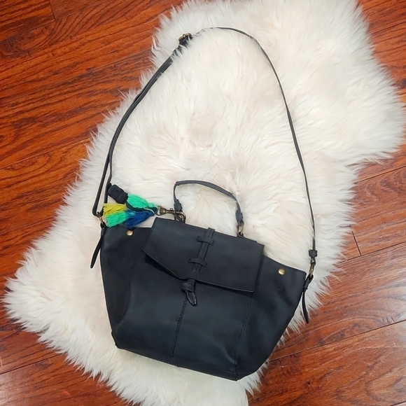 Mystic Handbags - Mystic River Black Satchel Bag